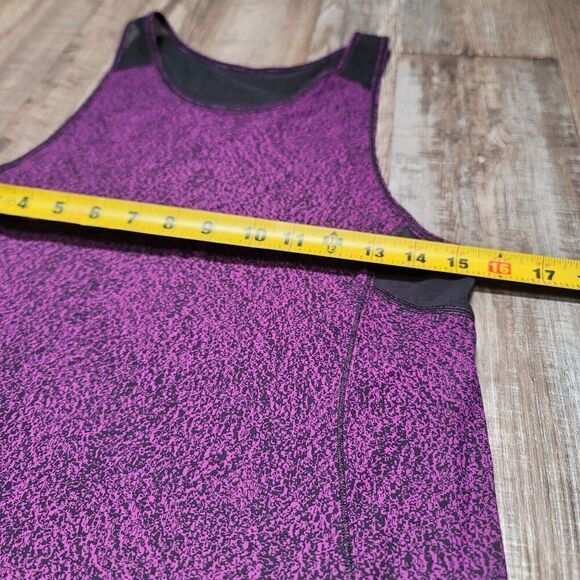 Lululemon Sculpt Tank Top Loose Purple Mesh Back Cut-Out Fitness Shirt 6 - Picture 3 of 4